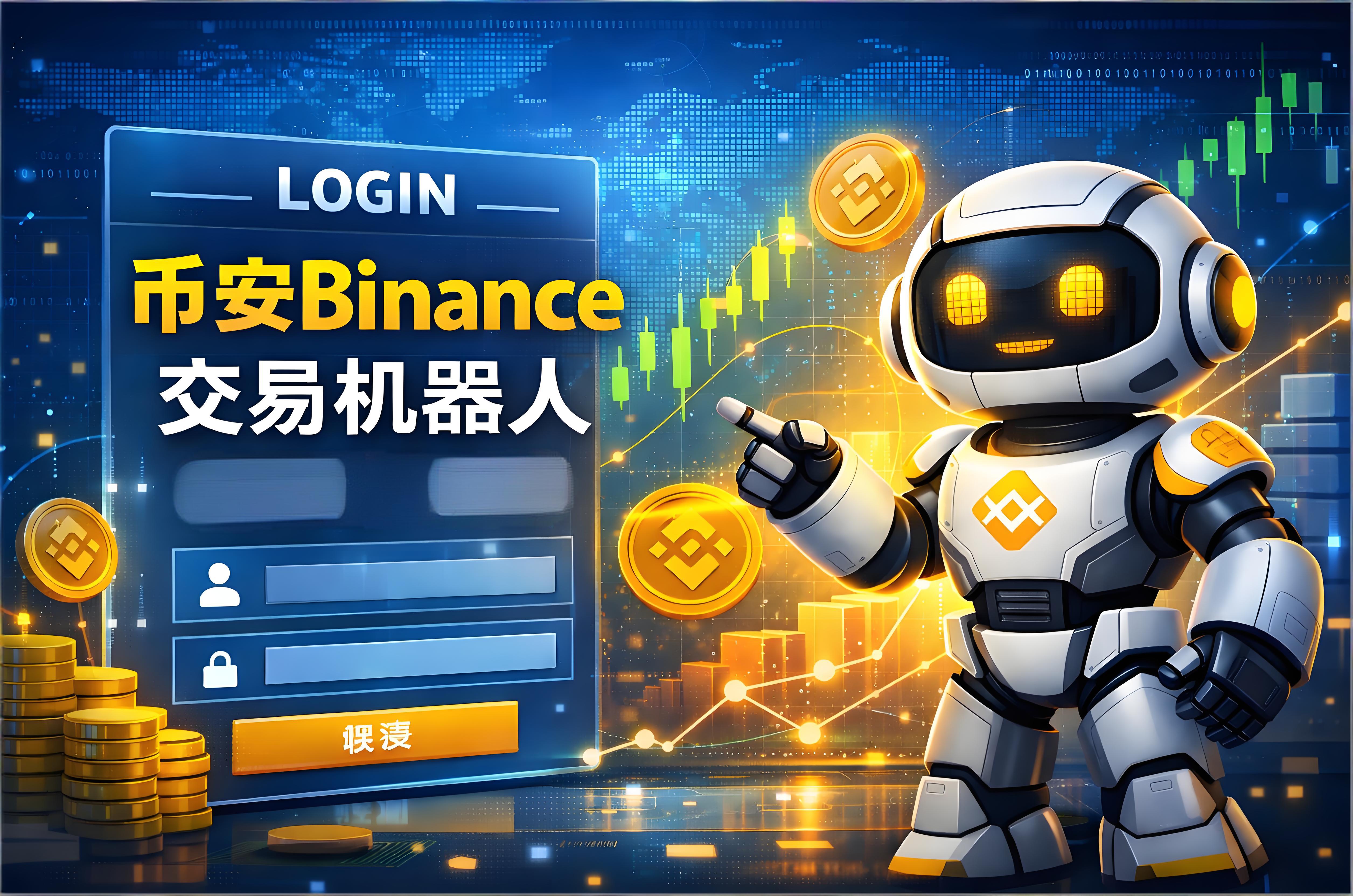 怎樣使用幣安機器人登入交易頁面？